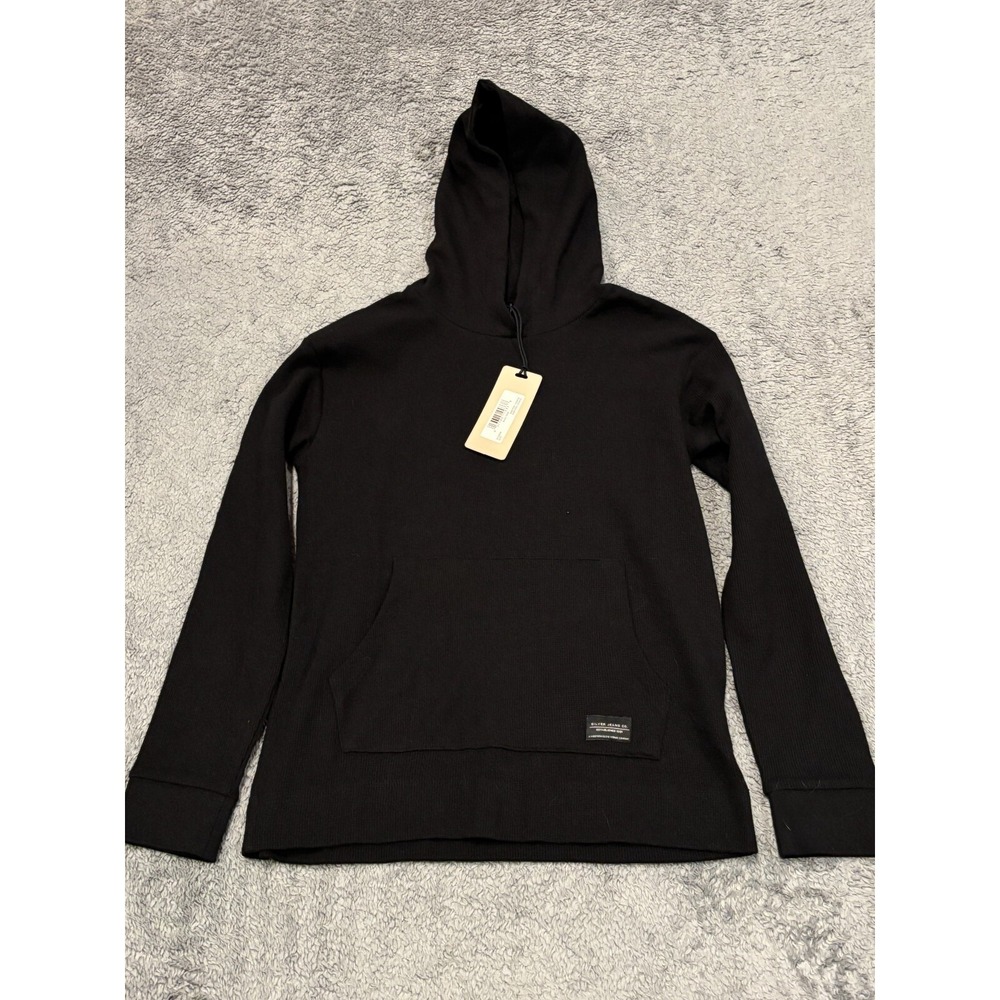NWT Silver Jeans Co Hoodie Womens XS Black Pullover Casual Sweatshirt